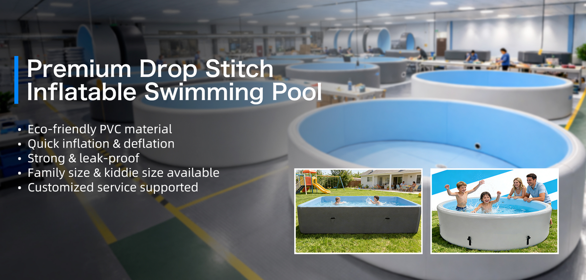 Inflatable Drop-Stitch Swimming Pool — Round & Rectangular