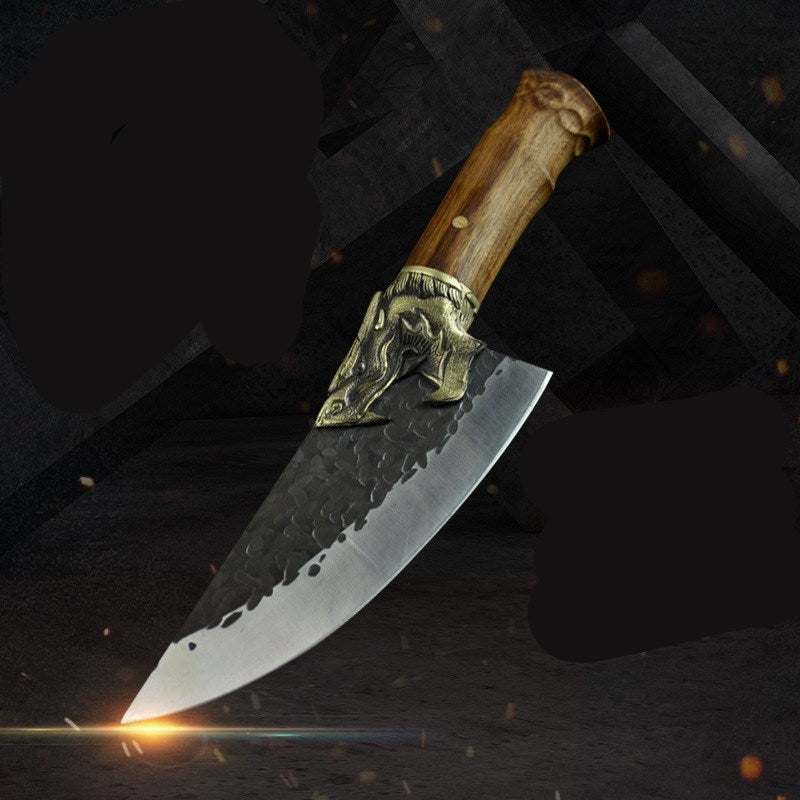 Fury of the Snapping Turtle 57-Layer Damascus Chef Knife