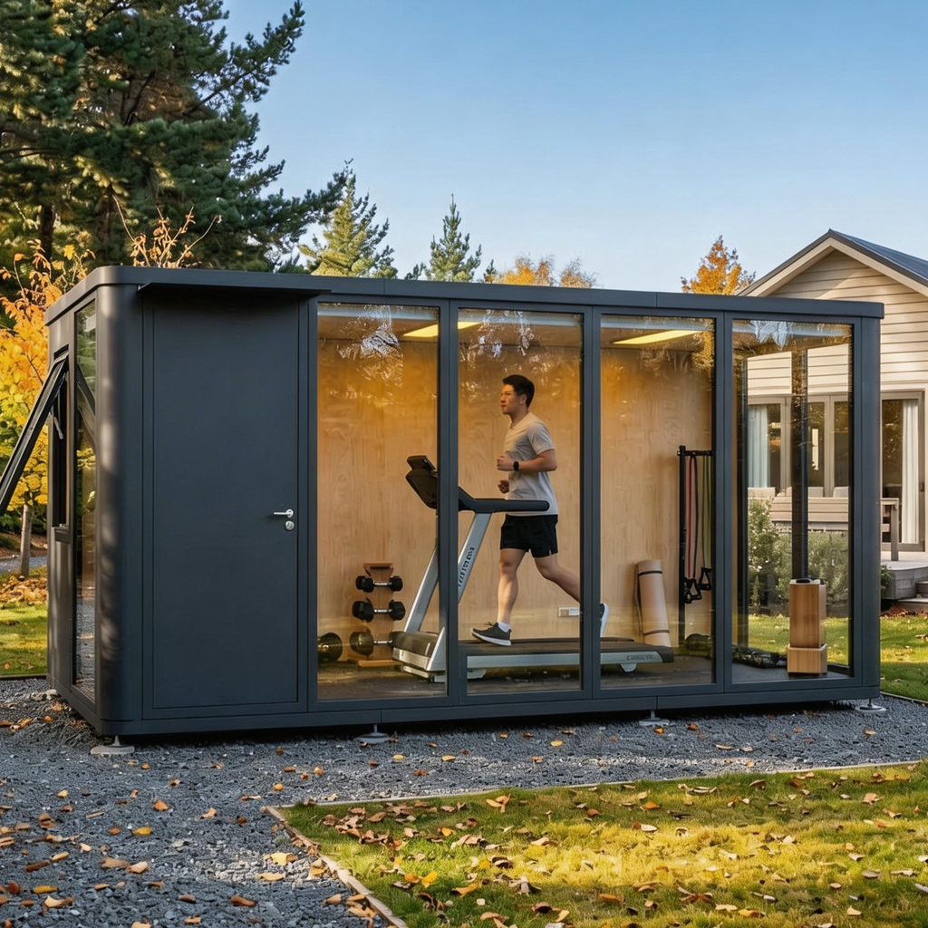 All-Aluminum Modular Garden Office Pod — Prefab Cabin (priced per sq ft)