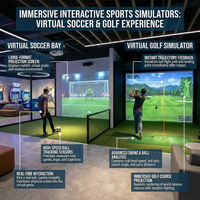 Vista previa de la imagen de Simulador multideporte de interior — Golf y fútbol