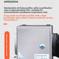 Commercial Stainless Steel Range Hood with Electrostatic Fume Purification image preview