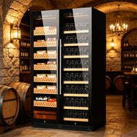 Constant-Temperature Double-Door Wine Cabinet with Built-In Ice Bar image preview