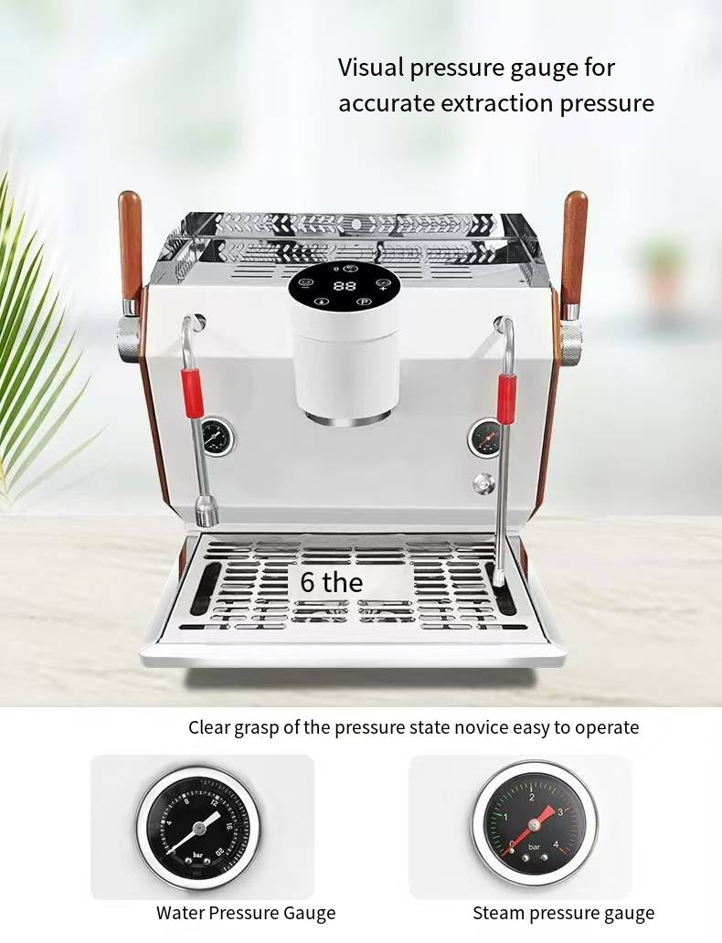 Commercial Semi-Automatic Espresso Machine — Touchscreen, 1- or 2-Group