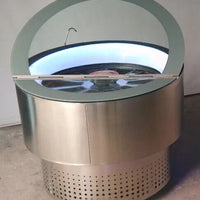 Commercial Rotary Ice Cream Display Freezer — Round Barrel Showcase image preview