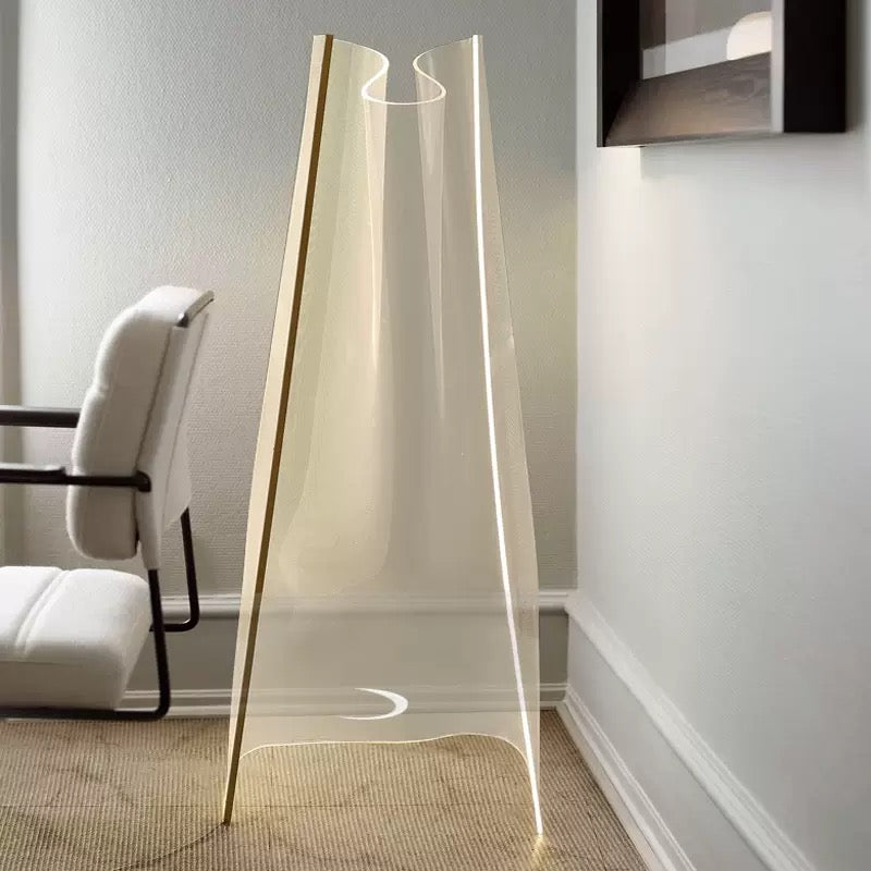 Modern Geometric Acrylic LED Floor Lamp