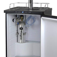 2-Tap Beer Kegerator — Stainless Steel image preview