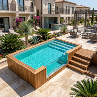 Prefab Above-Ground Fiberglass Swimming Pool — Container Series — превью изображения