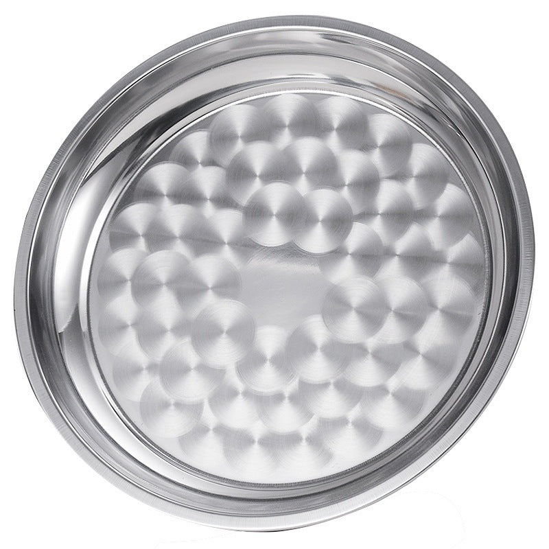 Round Stainless Steel Serving Platter