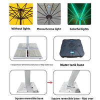 Outdoor Restaurant Umbrella with Aluminum Shaft and Marble Base image preview