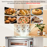 Vista previa de la imagen de Commercial Electric Deck Oven — 3-Layer, 3-Tray