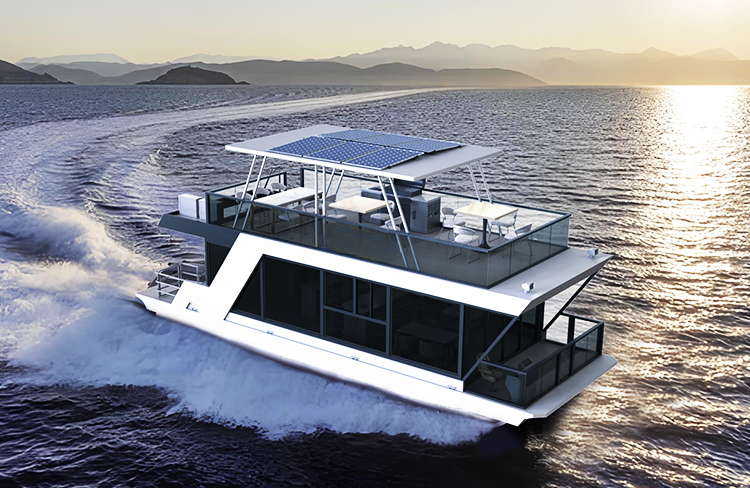 Aluminum Pontoon Houseboat — 11.5 m, 16-Person