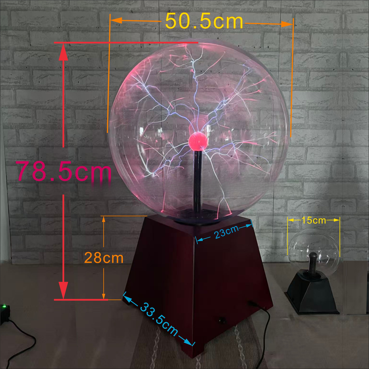 20-Inch Plasma Ball Lamp — Touch-Sensitive Lightning Globe
