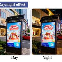 Solar-Powered Outdoor Advertising Light Box — Vertical Floor-Standing image preview