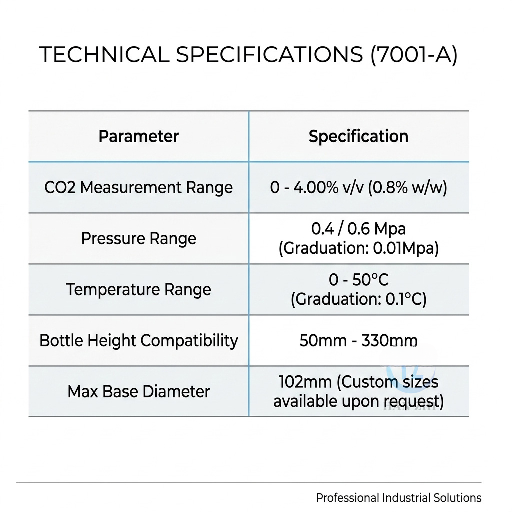 Portable CO2 Volume Tester for Carbonated Drinks