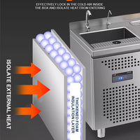 Custom Cocktail Bar Station — Refrigerated Underbar Workstation image preview