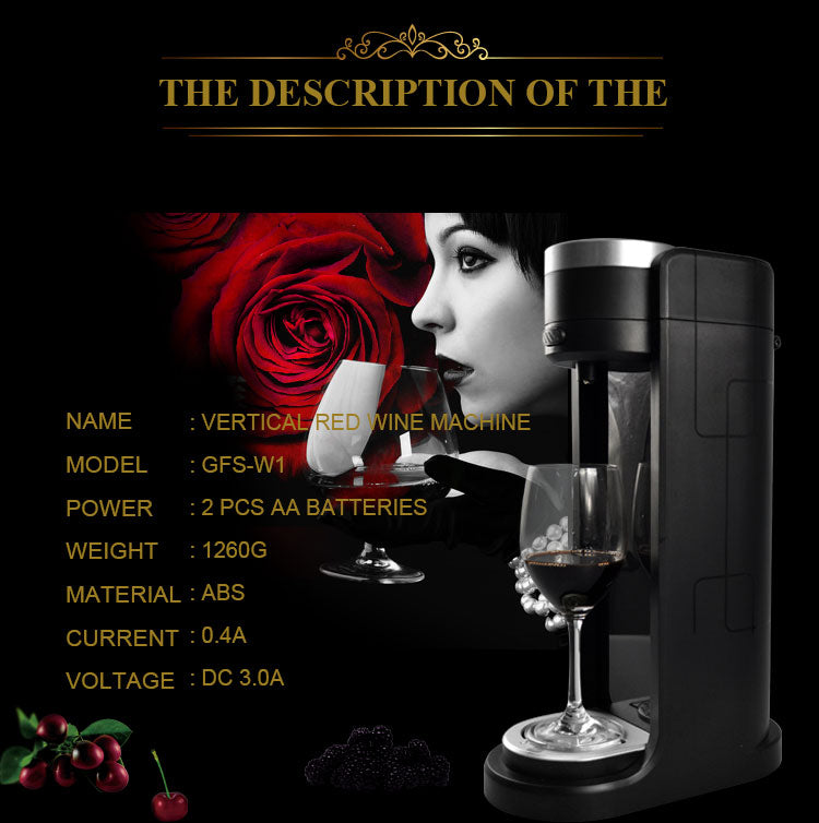 Electric Wine Aerator & Dispenser with Cooling Cup
