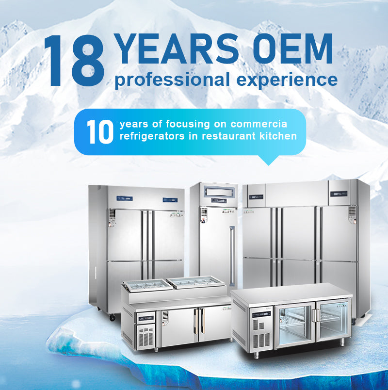 Commercial Stainless Steel Upright Freezer — Multi-Door Reach-In