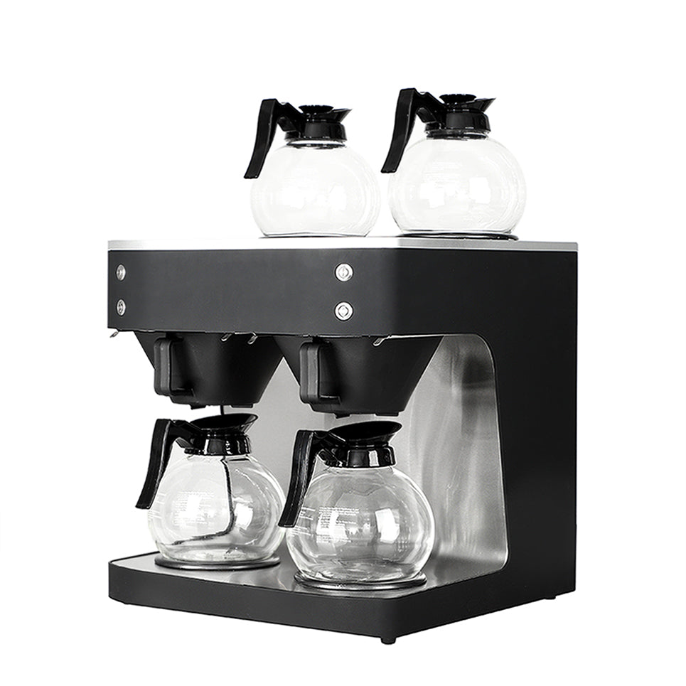 Commercial Dual-Jug Filter Coffee Brewer — Stainless Steel