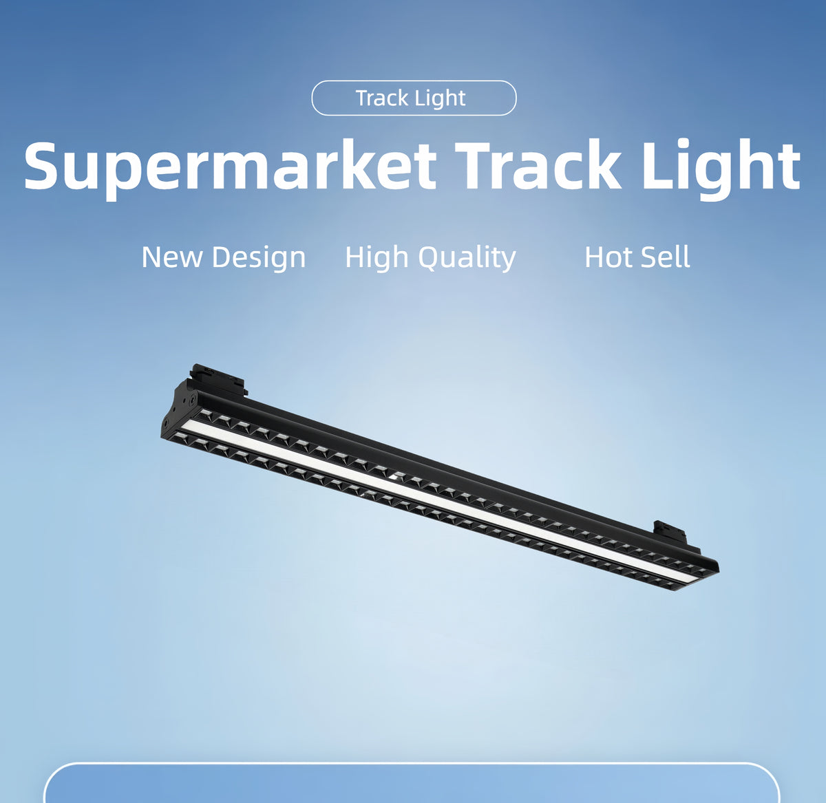 Commercial LED Linear Track Light — 150W High-Output Spotlight