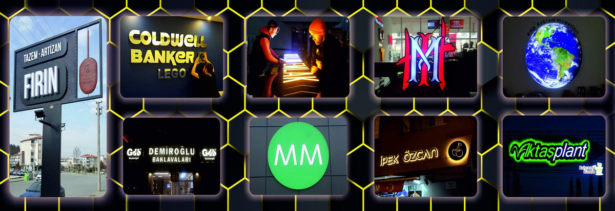Ultra-Slim LED Light Box Sign — App-Controlled RGB, Wall-Mounted