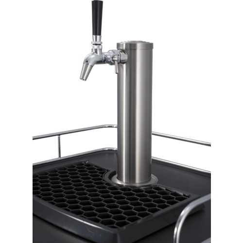 2-Tap Beer Kegerator — Stainless Steel