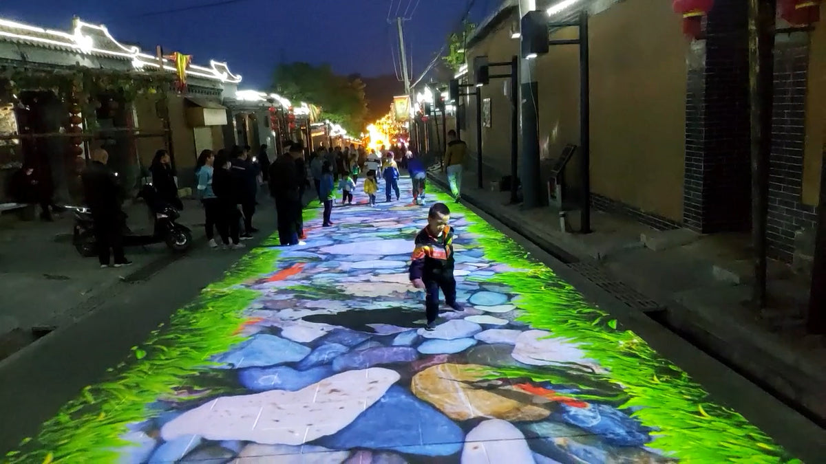 Interactive Indoor and Outdoor Laser Floor & Wall Projector