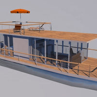 Vista previa de la imagen de Aluminum Pontoon Houseboat — 11.6 m, 3-Tube
