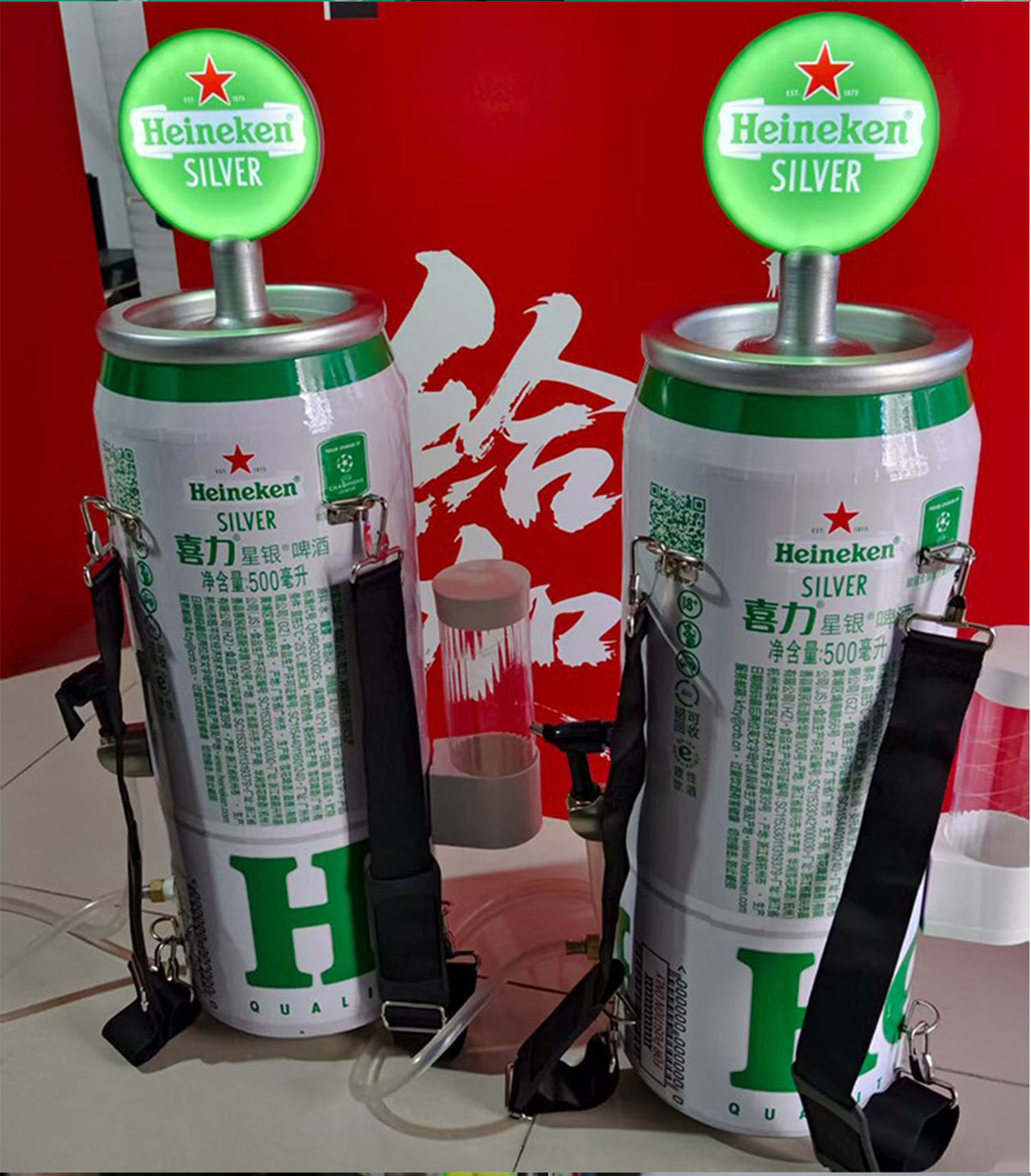 Wearable Backpack Beverage Dispenser — Mobile Event Drink Server