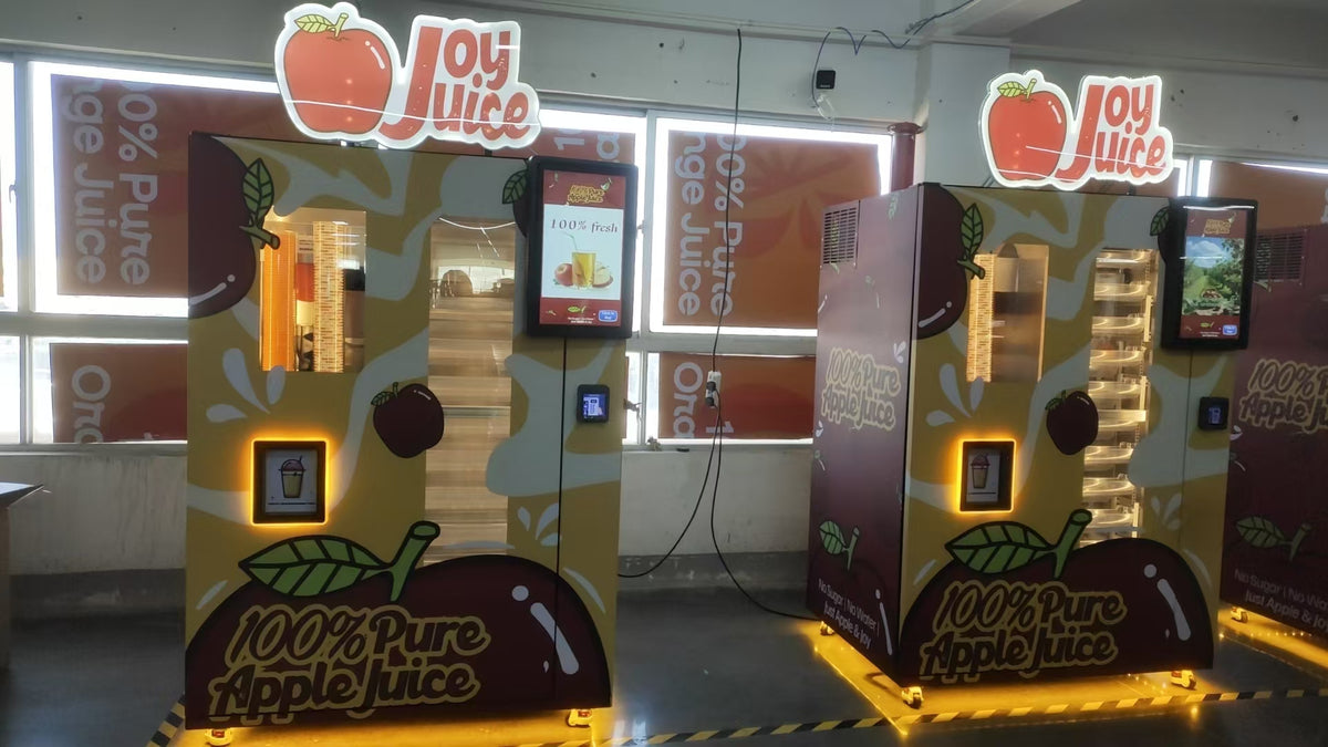 Fresh-Squeezed Juice Vending Machine — Refrigerated, Touchscreen