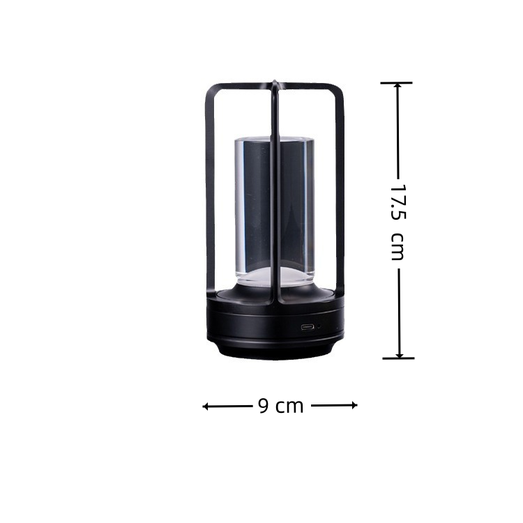 Cordless Rechargeable LED Table Lamp — Touch Dimmable, Aluminum