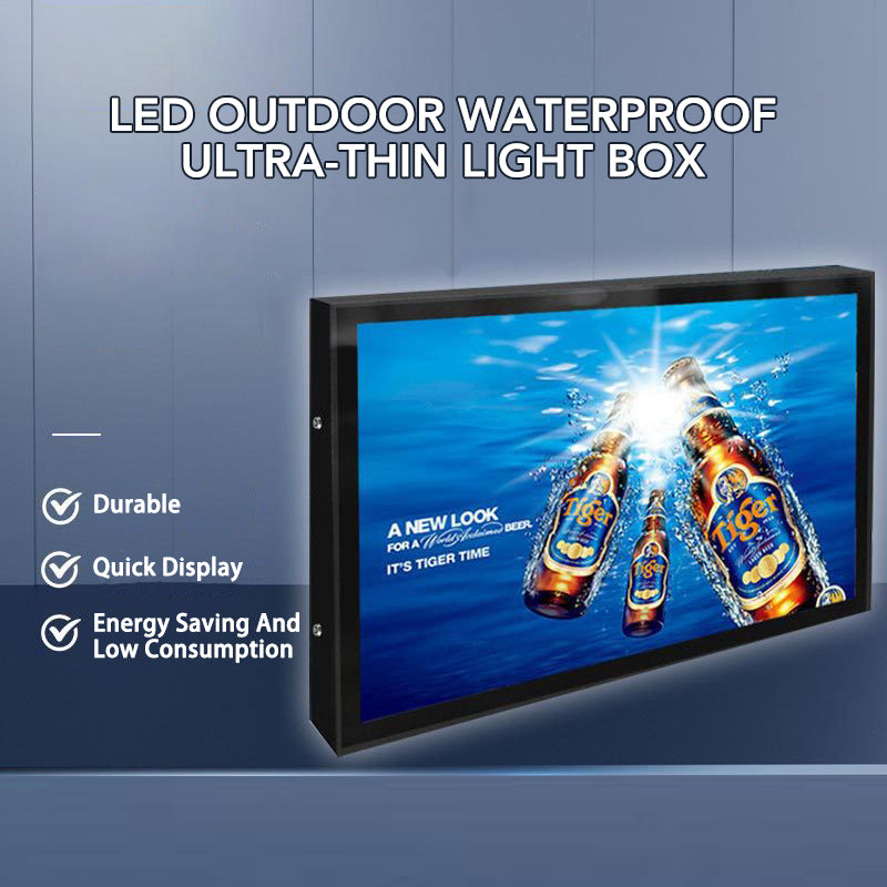 Outdoor Waterproof LED Light Box — Custom Illuminated Advertising Sign