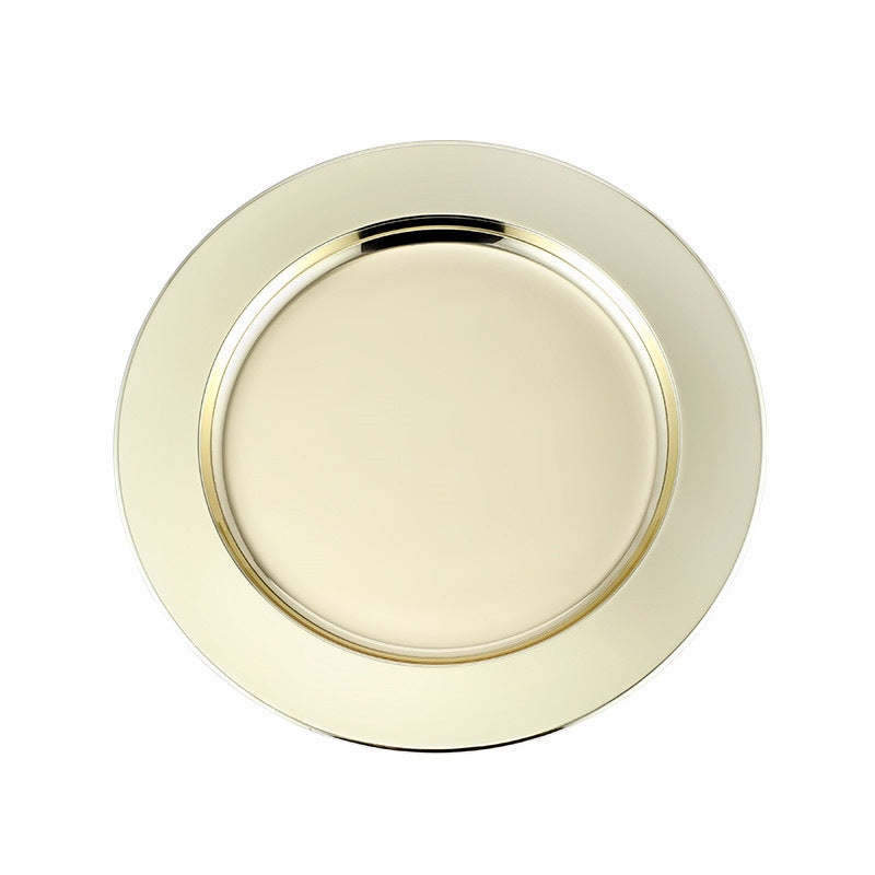 Metal Charger Plate — Stainless Steel Underplate