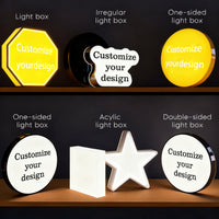 Ultra-Slim LED Light Box Sign — App-Controlled RGB, Wall-Mounted image preview