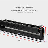 6-Head Moving Head Laser — RGB 6×500 mW with DMX512 image preview