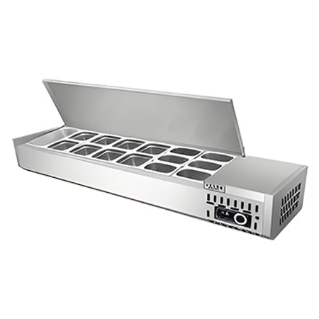Refrigerated Countertop Salad & Prep Rail