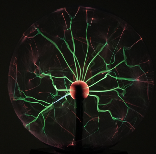 20-Inch Plasma Ball Lamp — Touch-Sensitive Lightning Globe