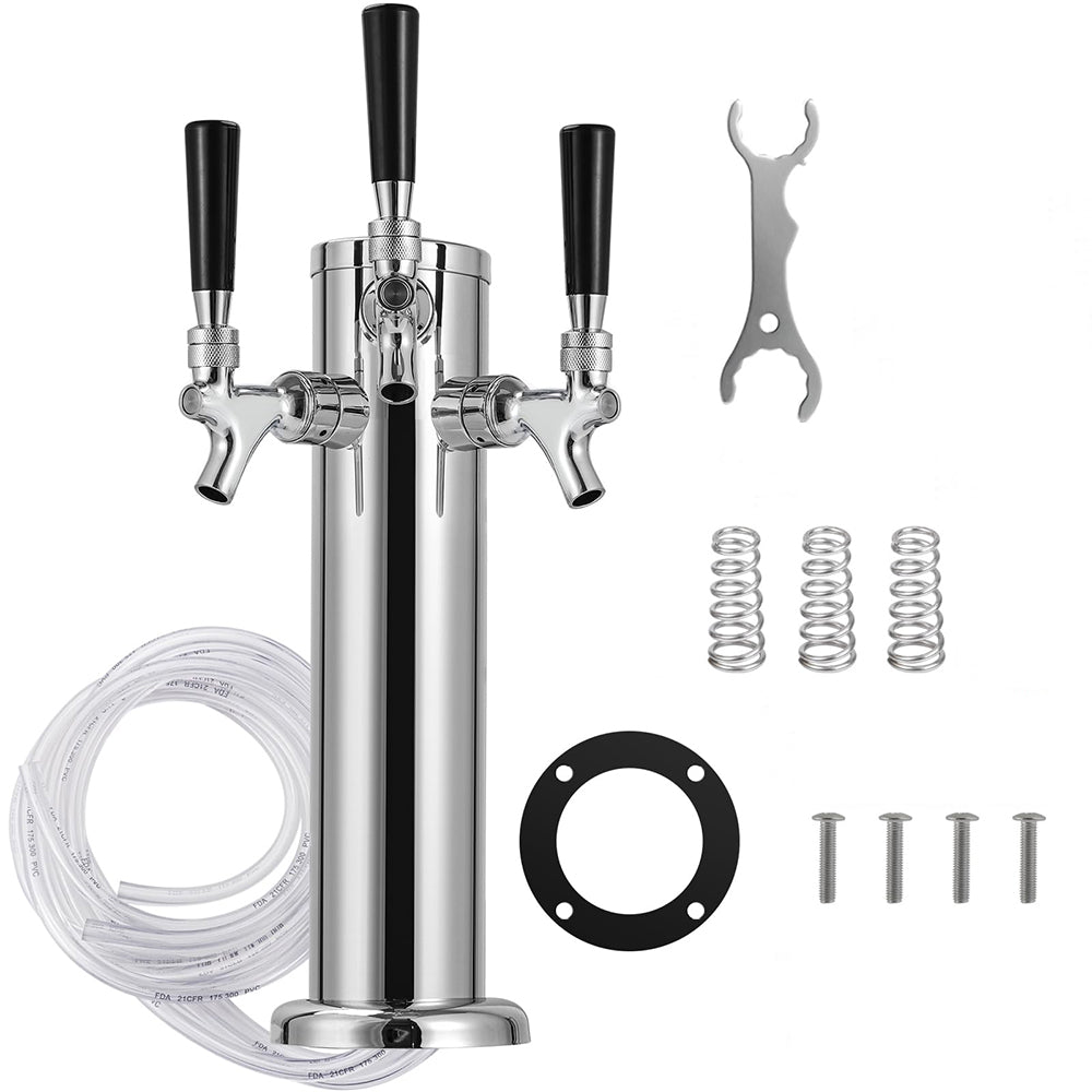 Triple-Tap Draft Beer Tower