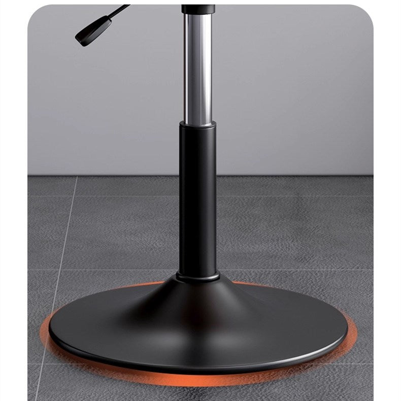 Modern Velvet Bar Stool — Swivel, Gas-Lift, Square Back