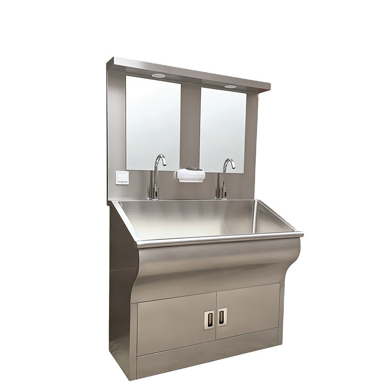 Commercial Double Sink — Heavy-Duty Stainless Steel