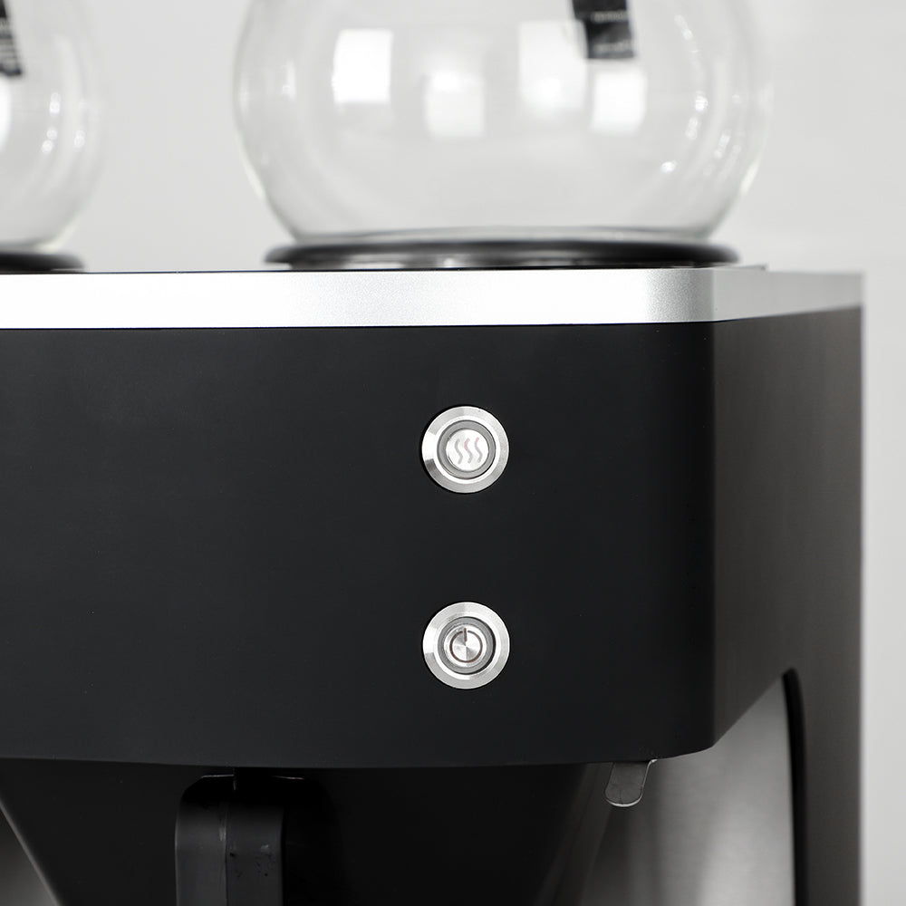 Commercial Dual-Jug Filter Coffee Brewer — Stainless Steel