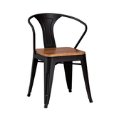 Industrial Metal-Frame Bar & Restaurant Dining Set — Table and Chairs
