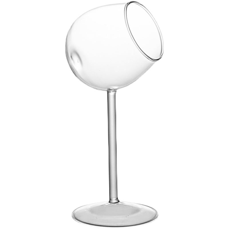Sophisticated Glass Flask with Tilt Design