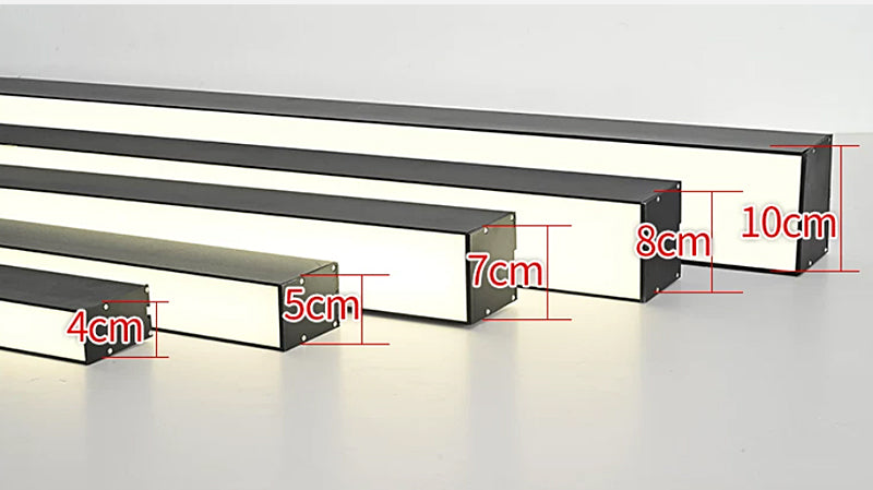 Linear LED Pendant Light — Modular Aluminum Profile