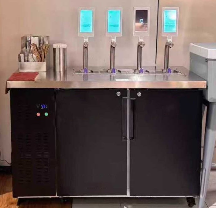 Cold Beverage Tap Dispenser — Multi-Tap Station with Undercounter Cooler