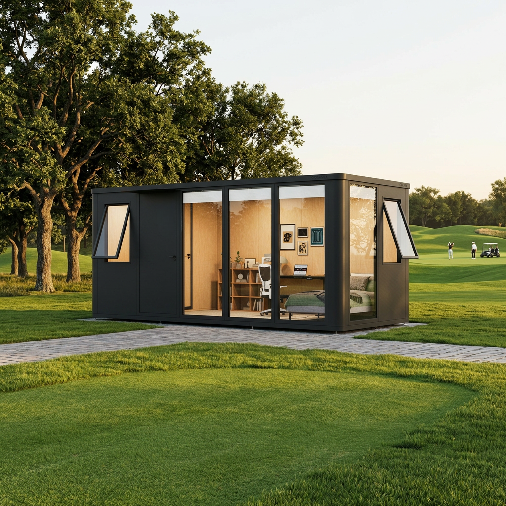 All-Aluminum Modular Garden Office Pod — Prefab Cabin (priced per sq ft)