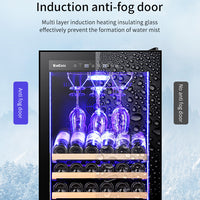 Dual-Zone Compressor Wine Cooler — 59-Bottle, Humidity Controlled image preview