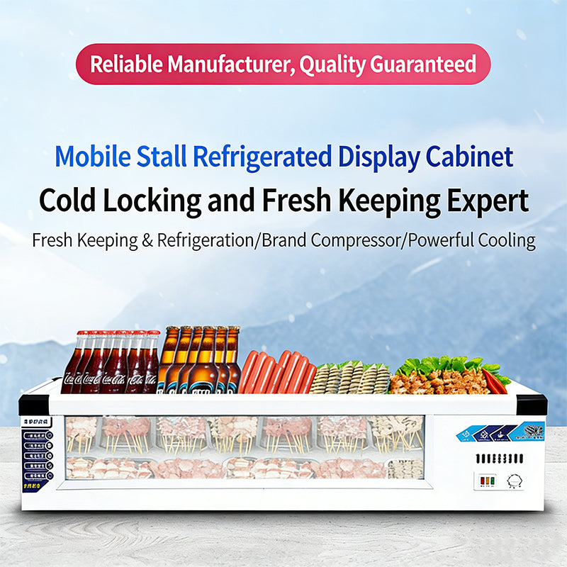 Commercial Stainless Steel Display Freezer — Countertop Merchandiser