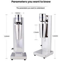 Commercial Milkshake &amp; Milk Tea Machine — Stainless Steel image preview