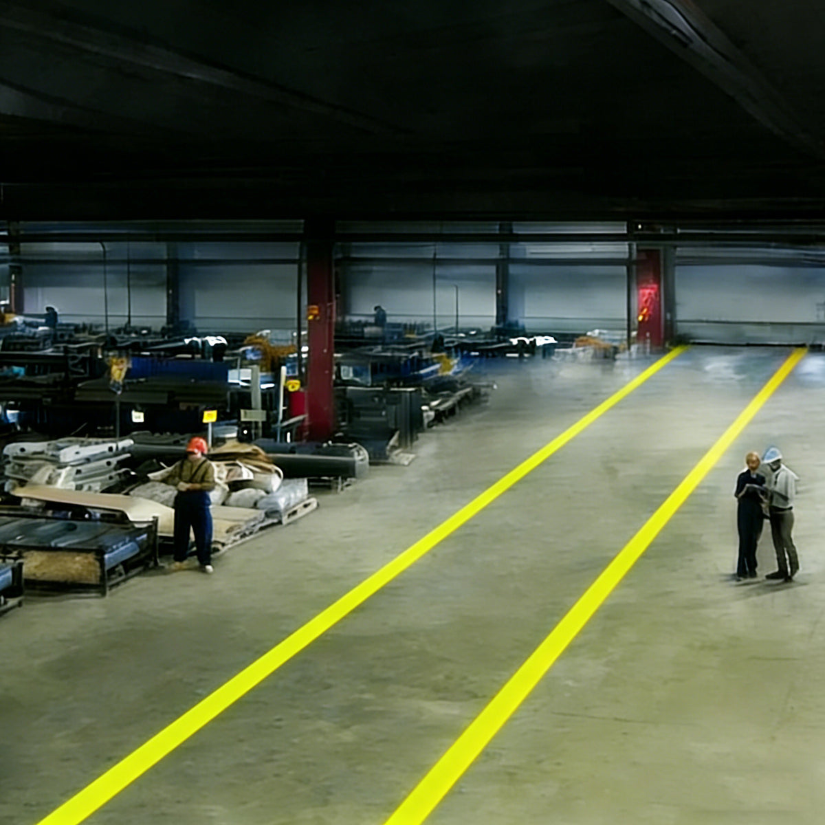Adjustable Yellow Safety Laser Projector — Boundary Warning Marking