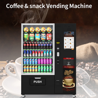 Vista previa de la imagen de Máquina expendedora comercial de café y snacks — pantalla táctil de 22"
